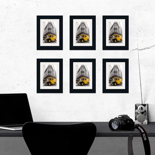 Miniatura 3 de Art Emotion - Portarretratos de madera maciza con vidrio reforzado de 2 mm, ganchos para colocar en horizontal o vertical