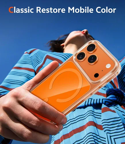 Miniatura 92 de FNTCASE Funda para iPhone 13 Pro-Max: Fundas magnéticas transparentes compatibles con Magsafe Slim anti amarillamiento protección contra caídas