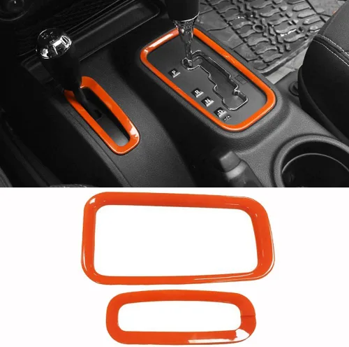 Miniatura 2 de Juego de tapicería E-cowlboy para portavasos delanteros y posteriores, palanca de cambios y caja de transferencias para Jeep Wrangler de 2 o 4