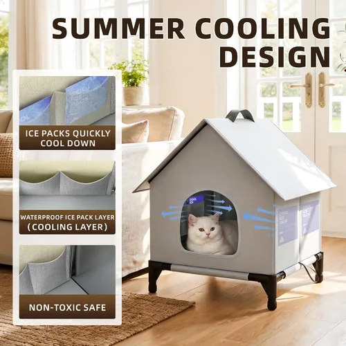 Miniatura 2 de Casa para gatos (XL, Frío)