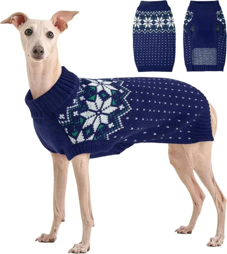 Miniatura 11 de Kuoser Suéter de Navidad para perro, suéteres de Navidad suaves y cálidos para perros pequeños, medianos y grandes, niño niña, suéter cómodo