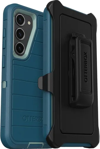 Miniatura 11 de OtterBox Galaxy S23 (Solo) - Funda Defender Series - Negra, Resistente y Duradera - con Protección de Puertos - Incluye Clip de Holster y Pata