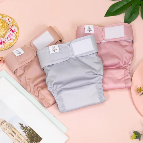 Miniatura 6 de CuteBone Pañales lavables para perras hembras, sin agujero para la cola, paquete de 3 pantalones reutilizables de entrenamiento para el período