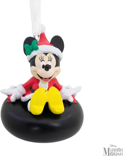 Miniatura 6 de Hallmark - Adorno navideño colgante de Minnie Mouse de Disney en tubo de nieve