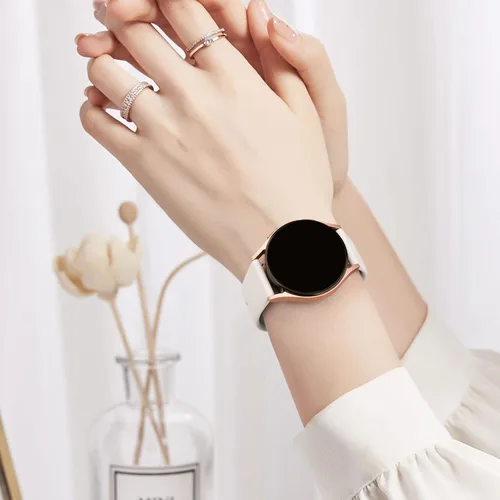 Miniatura 5 de Meliya Correas de reloj de silicona, 0.787 in 0.866 in, correa de repuesto deportiva suave de liberación rápida para mujeres y hombres