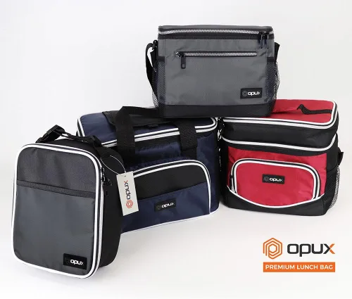 Miniatura 7 de OPUX - Fiambrera de alta calidad, aislada para hombres y mujeres adultas, resistente al almuerzo escolar para niños, niñas, niños Bolsa de Azul