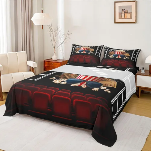 Miniatura 23 de Erosebridal Juego de sábanas tamaño individual de cola de sirena para niños, decoración de habitación de sirena, sábana bajera ajustable