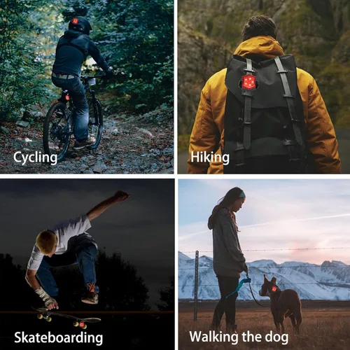 Miniatura 4 de Bike Tail Light Bicycle Rear Light USB-C Rechargeable LED Cycling Safety Flashlight with 4 Light Mode for Road Mountain Night Riding & Adults Men