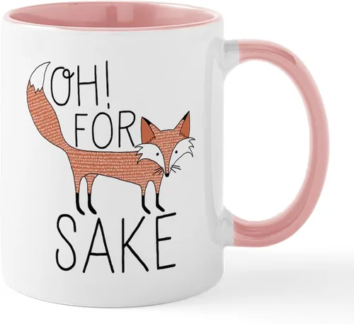 Miniatura 9 de CafePress Taza de café de cerámica For Fox Sake de 11 oz (11.0 fl oz)