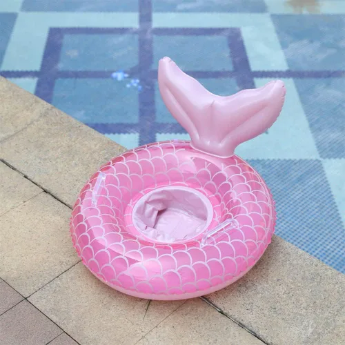 Miniatura 2 de Flotador de natación para bebé, lindo flotador con asiento y asa, flotadores de piscina, juguetes divertidos para balsa de agua, suministros