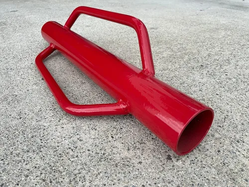 Miniatura 6 de Sandbaggy Varilla manual de 15.5 libras Rojo Poste T y U Post Driver Pounder 30% más pesado que la competencia Se adapta a postes de hasta