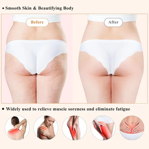 Miniatura 6 de Xokocli Herramientas de masaje de terapia de madera 5 en 1, masajeador de drenaje linfático para aliviar el dolor muscular Kit de maderoterapia