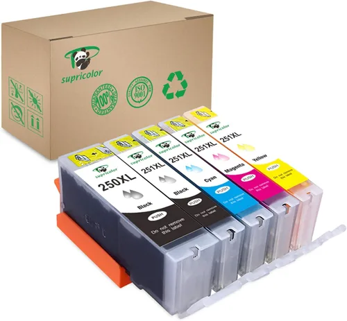 PGI-250XL CLI-251XL Cartuchos de tinta, compatibles con MX922 IP7220 IP8720 IX6820 MG5420 MG5422 MG5520 MG5522 MG5620 MG6320 MG6420 G6620 Impresora