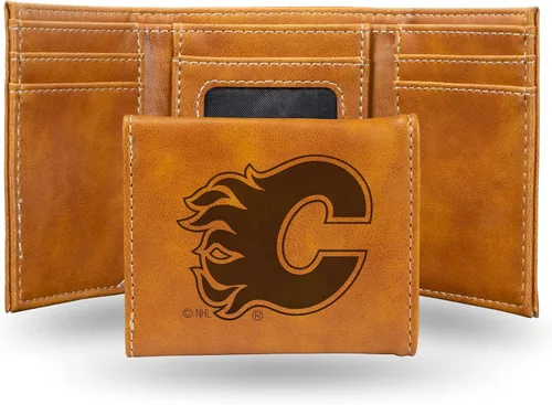Miniatura 42 de NHL Rico Industries - Billetera triple grabada con láser y tres pliegues, accesorio para hombre