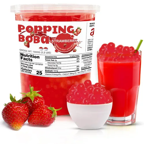 Miniatura 3 de Popping Bursting Boba Juice Ball - Blue Bubble Gum Flavor FPB026