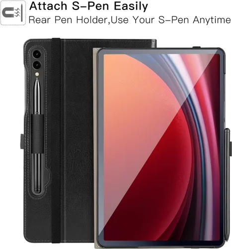 Miniatura 5 de ZtotopCases Funda para Samsung Galaxy Tab S10 Plus Case 2024/S9 Plus/S9 FE Plus 5G 12.4 pulgadas 2023, funda de piel sintética premium con correa