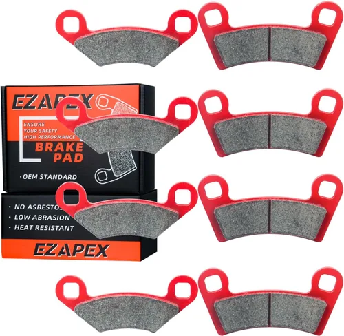 Pastillas de freno delanteras y traseras compatibles con Polaris RZR 800 2008-2014 800 EPS 2010-2014 570 EPS 2013-2015 4 juegos de cerámica FA456
