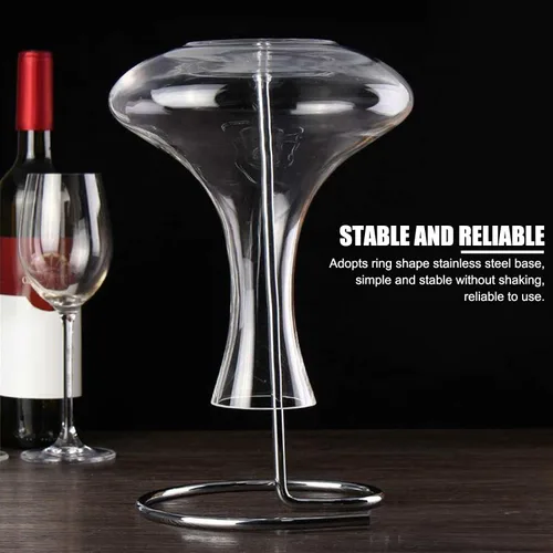 Miniatura 2 de Soporte para decantador seco, soporte para decantador de acero inoxidable, accesorios de soporte para decantador de vino tinto al revés