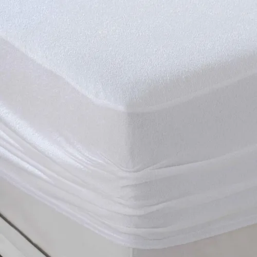 Miniatura 2 de Protector de colchón de mezcla de algodón turco que proporciona una superposición impermeable confiable y flexible, protección contra la humedad