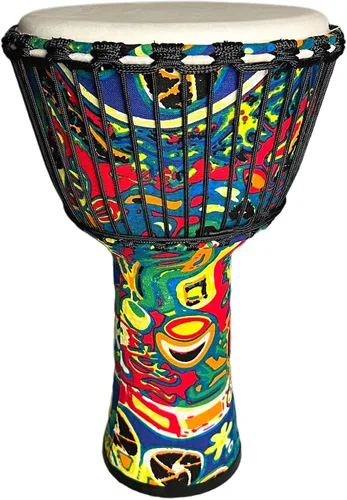 Tambor Djembe Instrumentos Musicales de 10 pulgadas Tambores de mano, tambores africanos para adultos, regalos para músicos (limón)