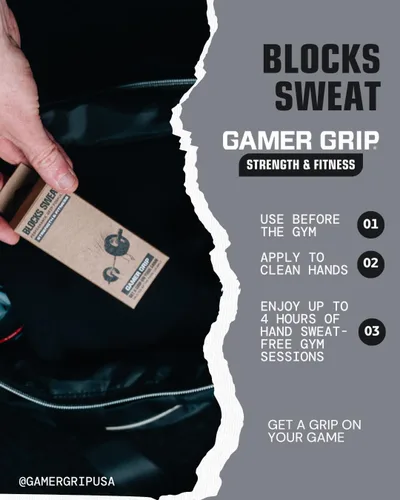 Miniatura 4 de Gamer Grip Crema Strength & Fitness para manos sudorosas, fórmula líquida sin tiza, crema de agarre para levantamiento de pesas, escalada, golf