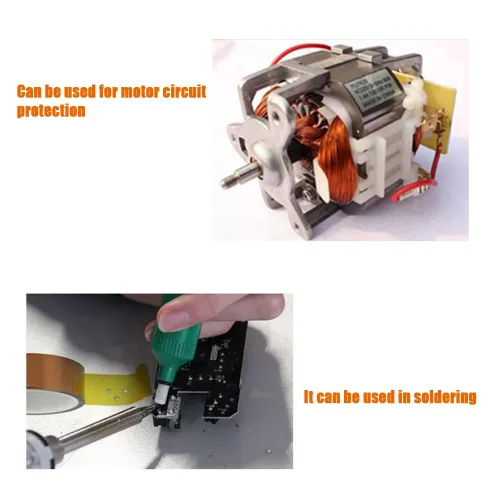 Miniatura 2 de EQUTY BAYMERS 2 rollos de cinta térmica de 0.512 in x 108.3 ft, 108 pies, cinta adhesiva resistente al calor/transferencia, cinta de prensa