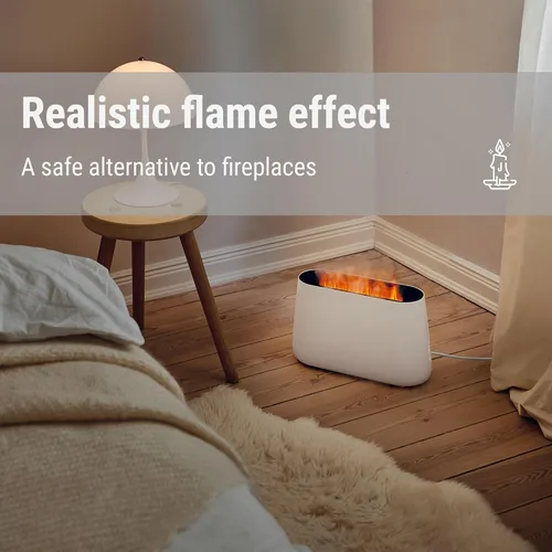 Miniatura 3 de Stadler Form Humidificador y difusor de aroma Ben, nebulizador ultrasónico para habitaciones de hasta 270 pies cuadrados, incl. efecto fuego Negro
