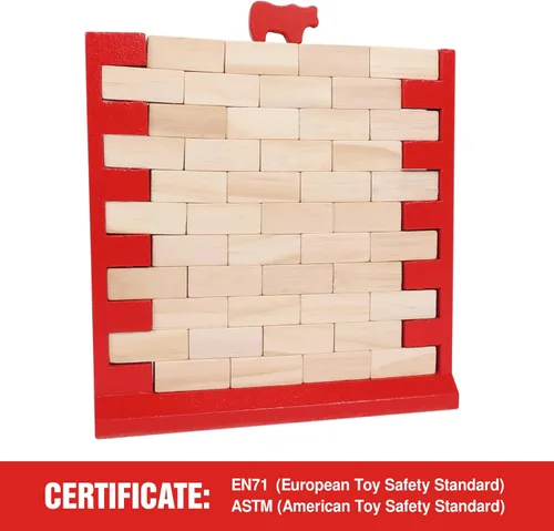 Miniatura 3 de GOTHINK Juego de pared de ladrillo, divertido juego familiar para niños y niñas, desarrolla habilidades y estrategia, perfecto para fiestas