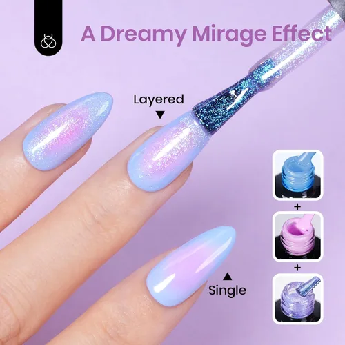 Miniatura 211 de Beetles - Esmalte de uñas de gel marrón – 0.5 onzas líquidas de esmalte de gel marrón oscuro, lámpara LED UV para uñas, regalo de manicura para I
