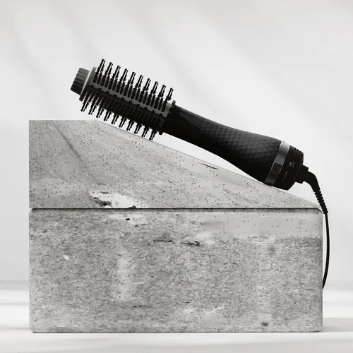 Miniatura 3 de AINA Cepillo de aire caliente, cepillo secador Volumizador de titanio 2 en 1 de 2.362 in, 3 ajustes de calor Flujo de aire ventilado de 360°
