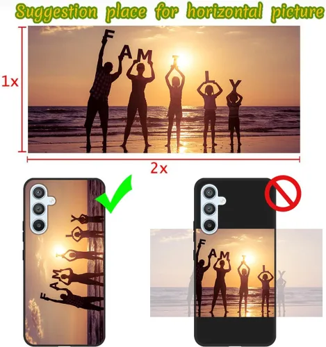 Miniatura 3 de Funda de teléfono personalizada para Samsung Galaxy A54 5G, funda personalizada para teléfono con foto, nombre de foto, escritura a mano, regalo