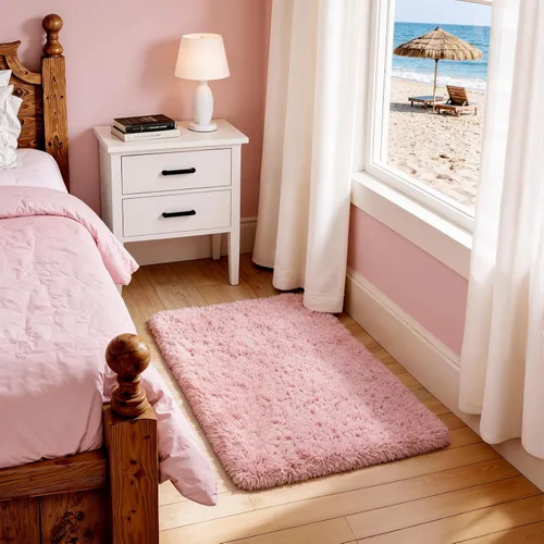 Miniatura 117 de Ophanie - Alfombras para sala de estar, antideslizante y suave, de felpa grandes y peludas para dormitorio, peludas para niños y niñas, decoración