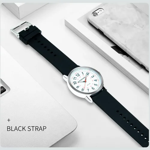 Miniatura 4 de PINDOWS Nurse Watch for Nurses, Doctors, Medical Professionals, Students, Easy to Read Waterproof Women's Men Medical Watch Luminous Dial 1224 Hour