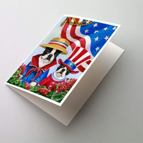 Miniatura 165 de Caroline's Treasures PPP3013GCA7P - Tarjetas de felicitación y sobres para mascotas de Basset Hound Teacher, paquete de 8 tarjetas en blanco