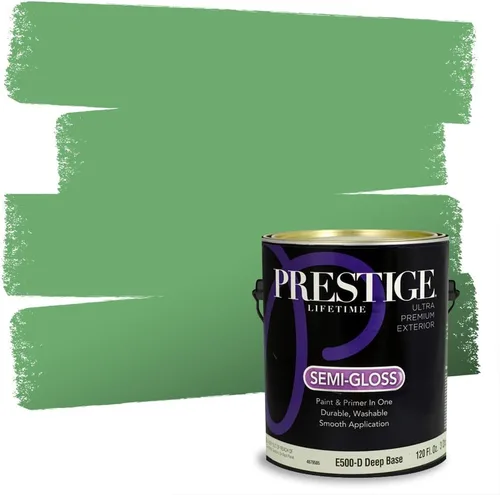 Miniatura 135 de PRESTIGE Pintura exterior e imprimación en uno, aloe, plano, 1 galón