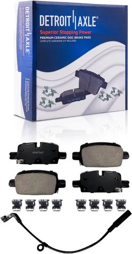 Miniatura 37 de Detroit Axle - Kit de freno trasero para Ford Fusion Lincoln MKZ Zephyr Mazda 6 Mercury Milan, repuesto de pastillas de freno de cerámica