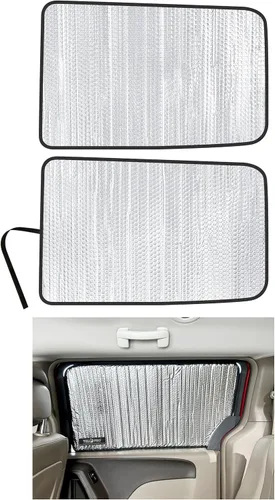 YelloPro - Parasol para ventana lateral de asiento trasero de segunda fila (juego de 2) ajuste personalizado para Chrysler Town & Country Minivan