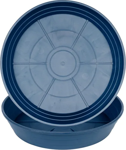 Miniatura 19 de Plato para macetas de 10 a 25 pulgadas, bandejas de riego extra profundas para macetas, bandeja de drenaje pesada para interiores sin agujeros, 4