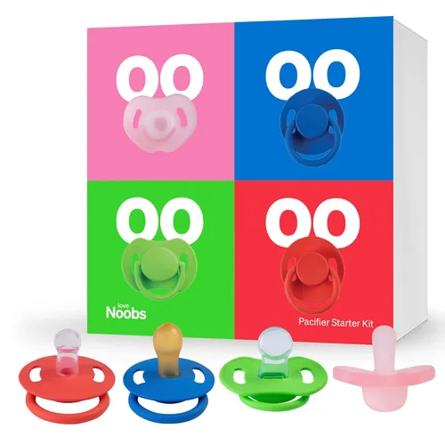 Miniatura 8 de LoveNoobs - Kit de iniciación para chupetes de 0 a 6 meses, kit de iniciación para bebé, maniquí de silicona para recién nacido, ortodoncia