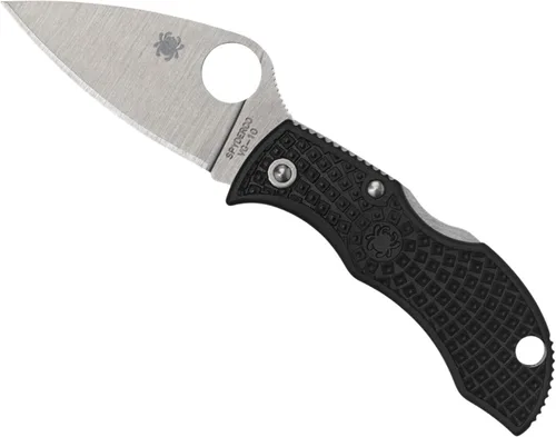 Miniatura 7 de Spyderco Manbug Leaf Cuchillo plegable de bolsillo con hoja de acero VG-10 de 1.9" y mango FRN - Cuchillo EDC para hombres y mujeres, perfecto