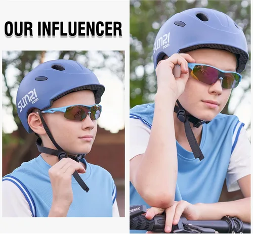 Miniatura 40 de DUCO DK261 - Gafas de sol deportivas de béisbol para jóvenes, con marco TR90 irrompibles, ligeras, para niños y niñas