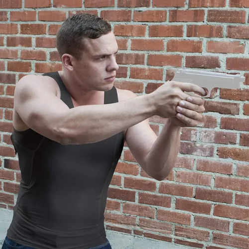 Miniatura 4 de ConcealmentClothes Camiseta sin mangas de compresión para hombre