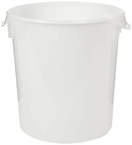Miniatura 10 de Rubbermaid Commercial Products Recipiente redondo de plástico para almacenar alimentos, 12 cuartos, color blanco, organización/almacenamiento
