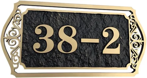 Miniatura 17 de Letrero personalizado con número de dirección del hogar, placa personalizada para buzón, puerta de casa, puerta, habitación, placa acrílica