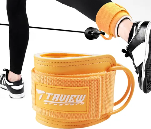 Miniatura 4 de TAVIEW Ankle Straps Cable Machine Attachment for Gym - Cable Kickback Ankle Straps - Padded Ankle Cuffs for Glute Kickbacks and Leg Workouts Azul-Par