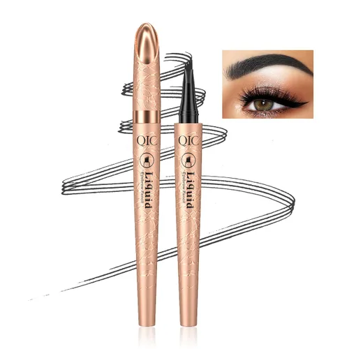 Miniatura 8 de Lápiz de cejas marrón claro, lápiz de cejas Microblading a prueba de manchas con punta de microhorquilla mejorada, lápiz de microblading impermeable