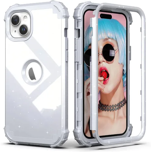 Miniatura 13 de IDweel Funda para iPhone 13 con Protector de Pantalla, para Funda iPhone 14, Híbrida Resistente a Golpes de Servicio Pesado Protección Cubierta Dura