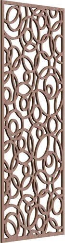 Miniatura 129 de Latrobe Paneles de pared decorativos de madera con calado, 9 3/8 pulgadas de ancho x 24 3/8 pulgadas de alto x 3/8 de alto, roble rojo rojo (Red Oak)