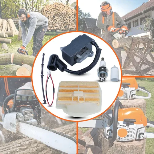 Miniatura 6 de Para Husqvarna 445 445E 450 450E para pieza de motosierra, kit de bobina de encendido, 573935701, 504571401, 544080803