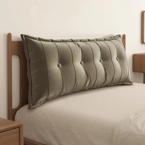 Miniatura 28 de WOWMAX Almohada rectangular para cabecero, almohada para respaldo de cama, almohada para sentarse en la cama, almohada de apoyo para la espalda